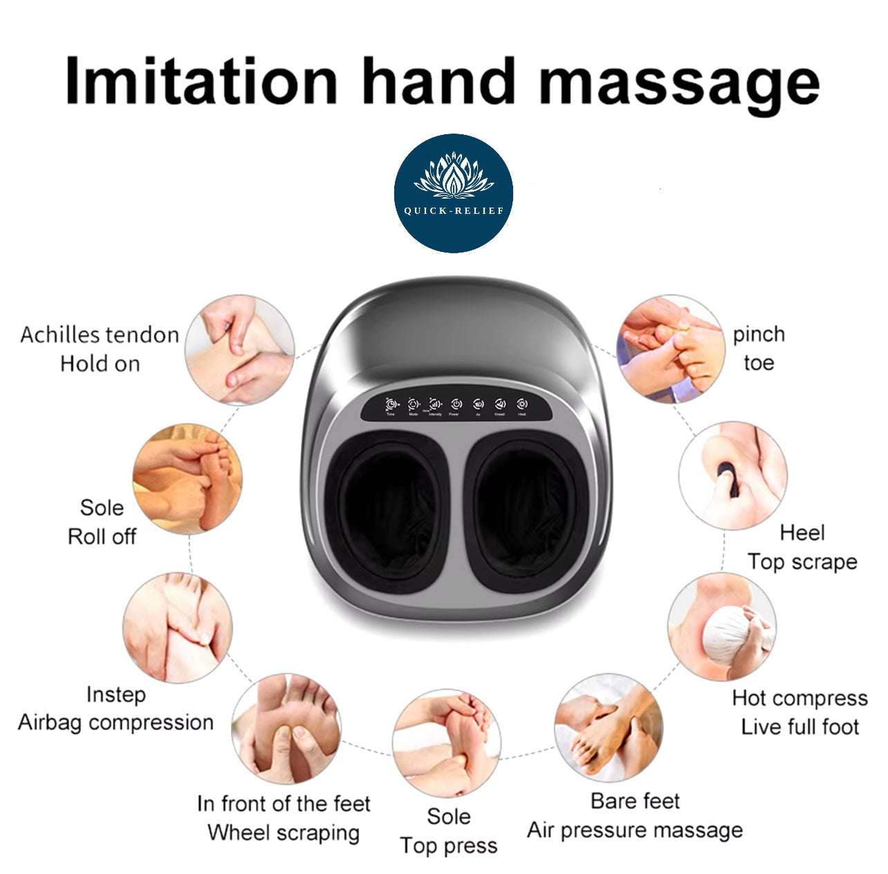 Shiatsu foot massager