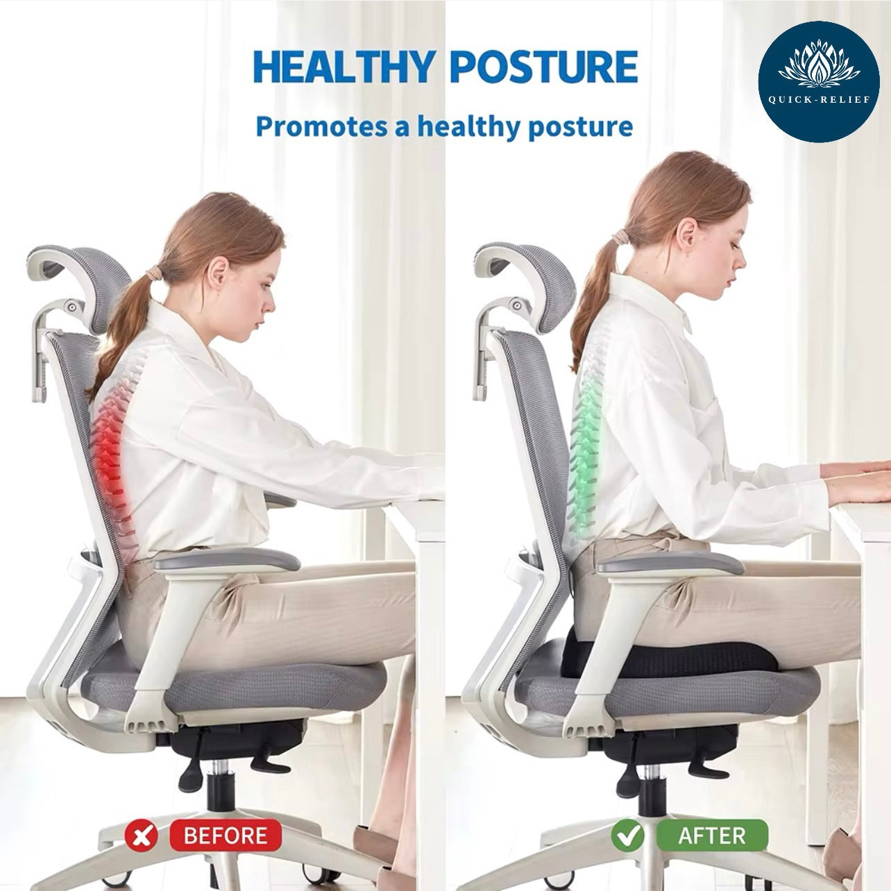 Orthopeadic seat cushion- set