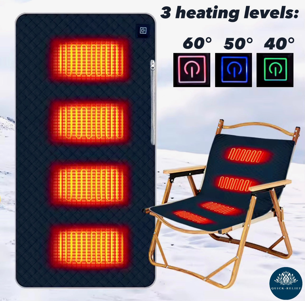 Heating seat pad