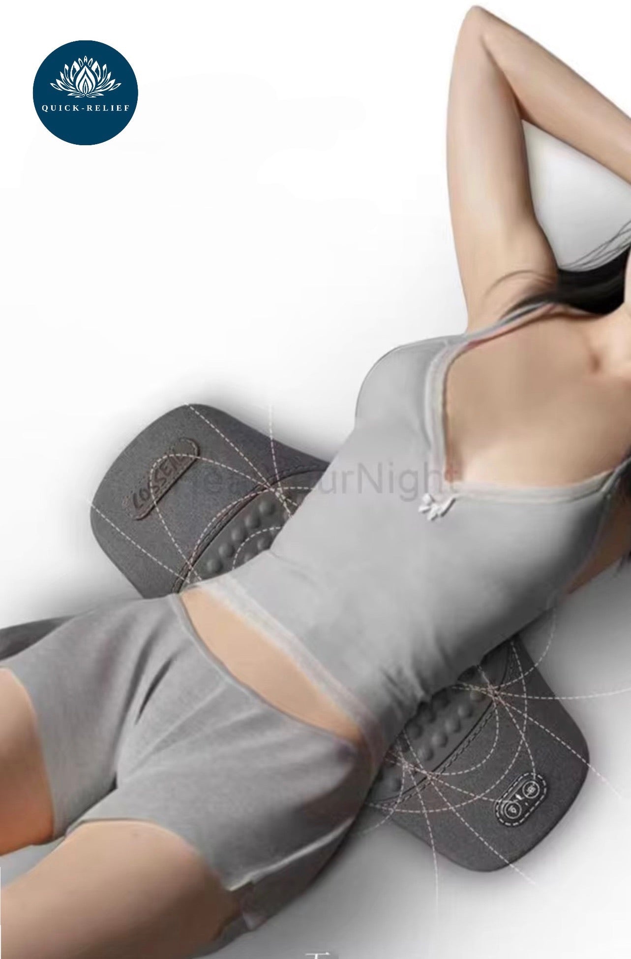 Neck and back massage pillow