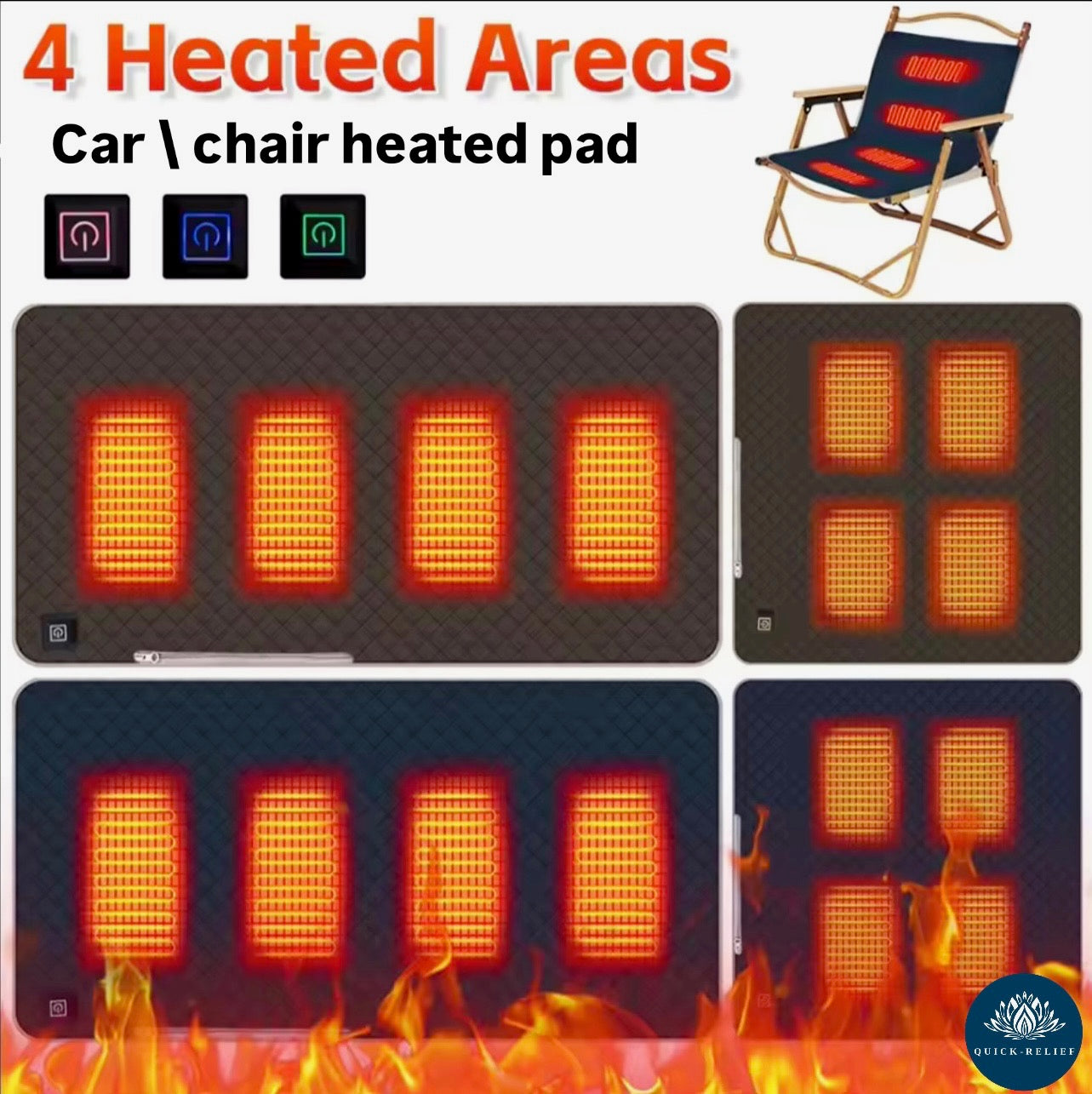 Heating seat pad
