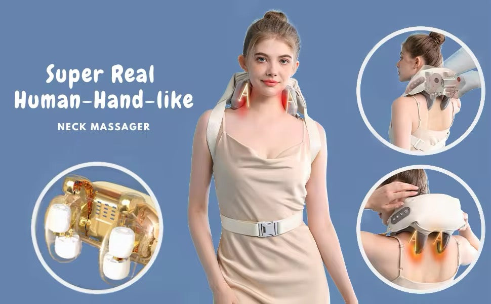 Shiatsu neck massager